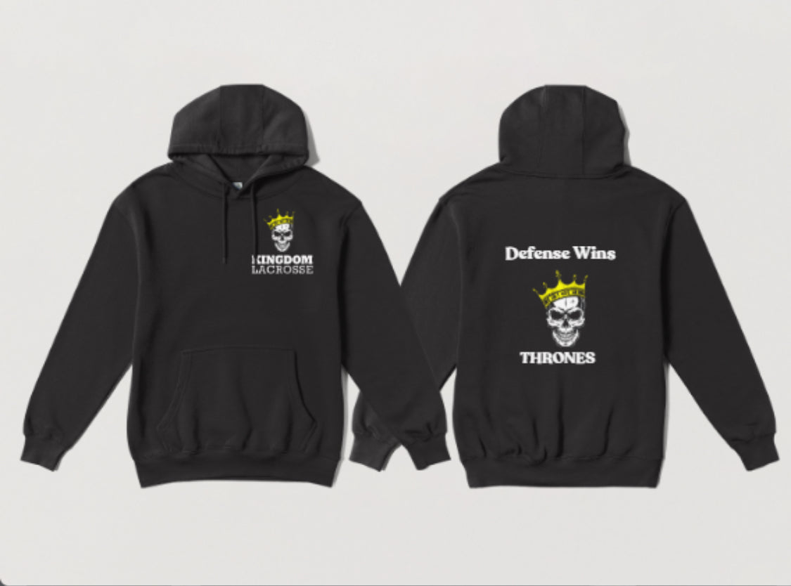 Kingdom Lacrosse Hoodie “Defense Wins Thrones”