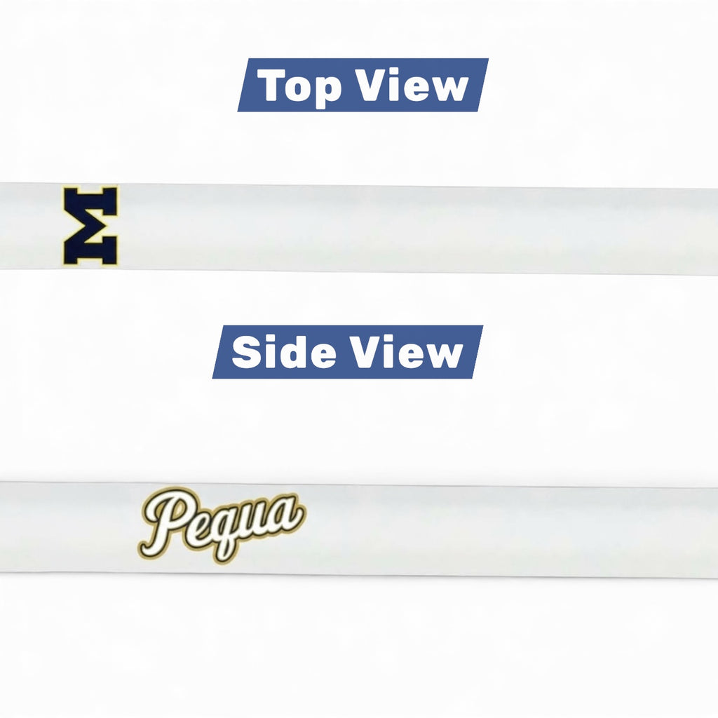 Custom Massapequa Chiefs White Kingdom Carbon Elite Fiber Lacrosse Shaft