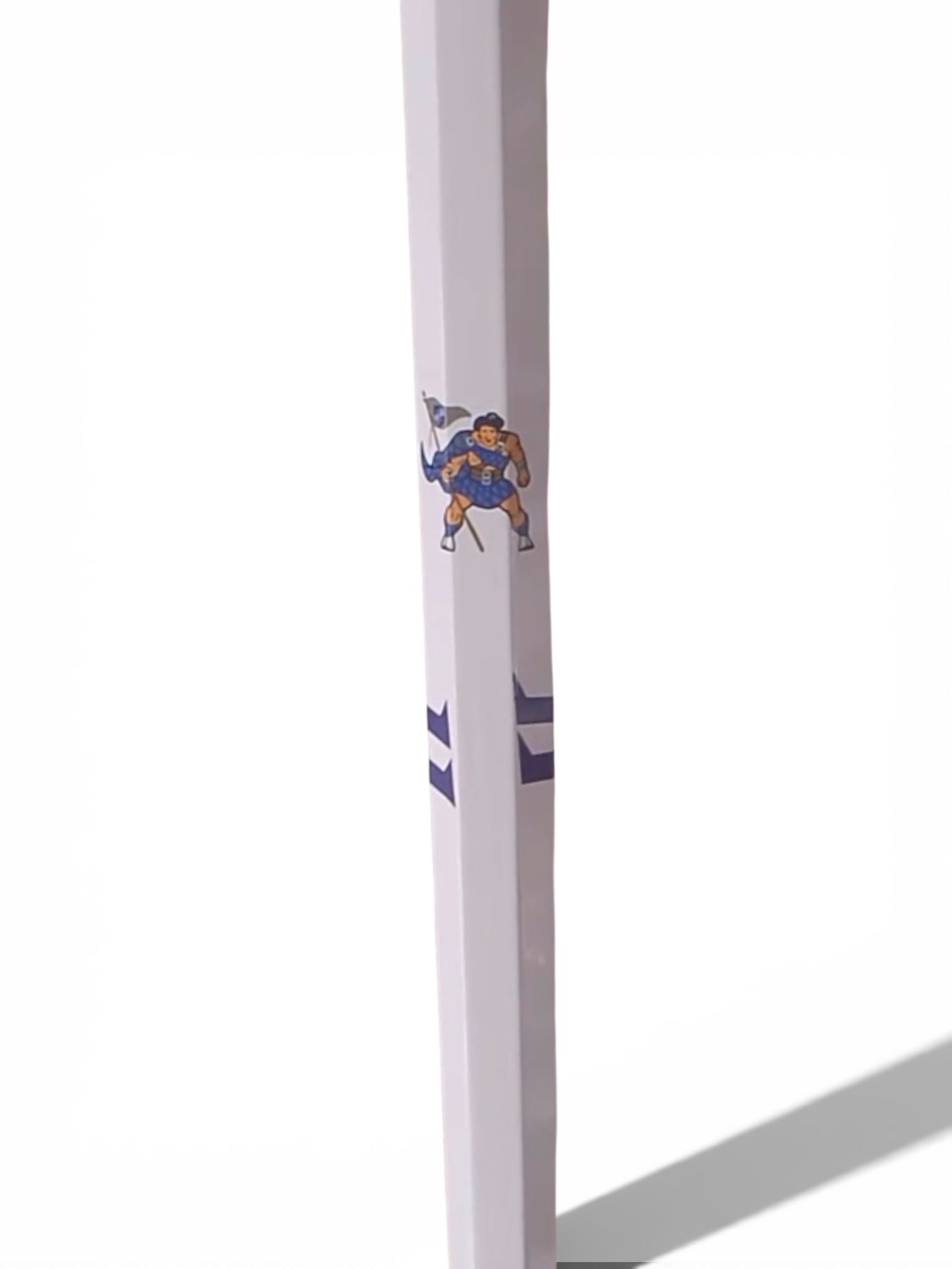 Custom Herricks White Faded to Blue Kingdom Carbon Fiber Lacrosse Shaft